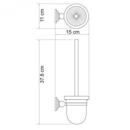 Wasserkraft Ammer К-7027 Щетка для унитаза подвесная