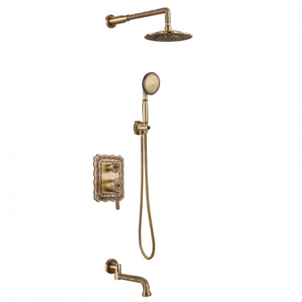 Lemark Jasmine LM6622B смеситель для ванны и душа, встраиваемый