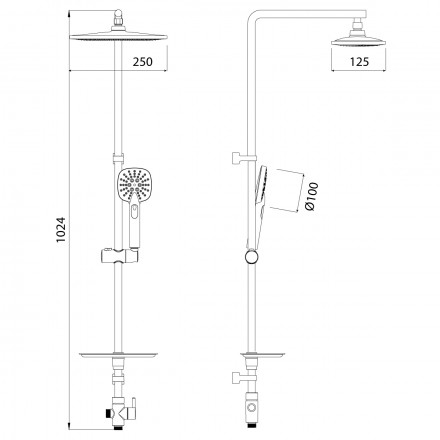 Lemark LM8805C Душевая стойка