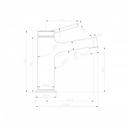 Lemark Minima LM3806C смеситель для раковины