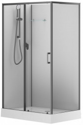 Aquanet Passion EVO 120L Black 120x80 Душевая кабина