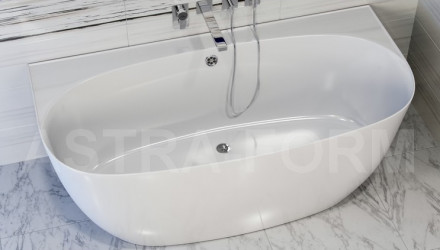 Ванна Astra-Form Атрия 170x85 пристеночная Solid Surface