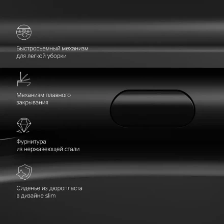 Am.pm Func C8F1701MBSC Унитаз подвесной FlashClean с сиденьем микролифт