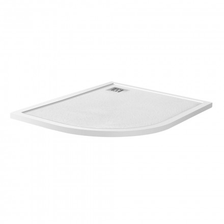 BelBagno UNO TRAY-MR-UNO-RH-120/90-550-35-W-R-CR душевой поддон из искусственного мрамора в комплекте с сифоном
