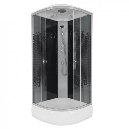 Niagara Eco NG3504-14 black 90х90 душевая кабина низкий поддон