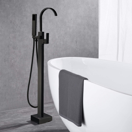 BOCH MANN RESIA BlACK BM9191 Смеситель напольный для отдельностоящей ванны