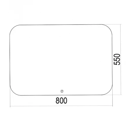 Azario Паллада LED-00002243 Зеркало c подсветкой и диммером 800х550