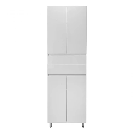 Azario Эстима 60 CS00094564 Пенал напольный белый глянец