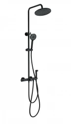 Wonzon &amp; Woghand WW-B3097-A-MB Душевая система с техническим душем и термостатом черный матовый