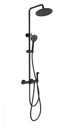 Wonzon &amp; Woghand WW-B3097-A-MB Душевая система с техническим душем и термостатом черный матовый