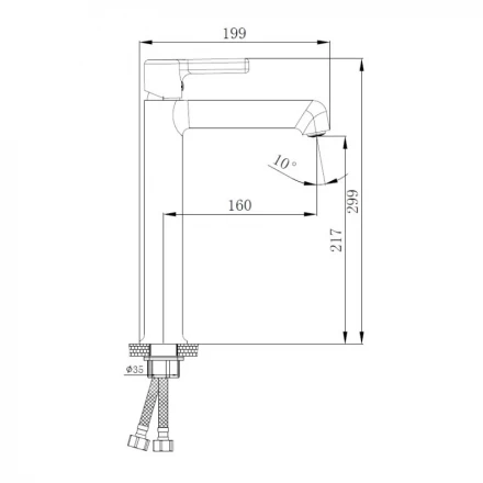 Haiba HB11814-7 Смеситель для раковины