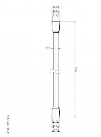 CEZARES CZR-FMD-120-01 гибкий шланг