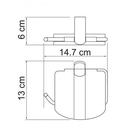 Wasserkraft Berkel К-6825 Держатель туалетной бумаги с крышкой