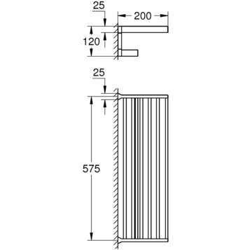 Grohe Selection Cube 40804000 Полка для полотенец