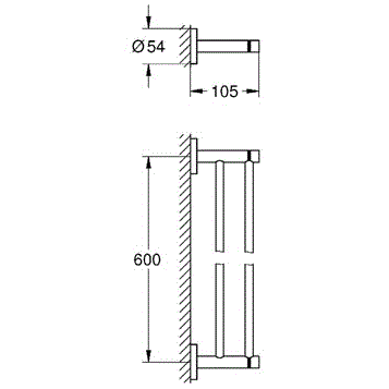 Grohe Essentials 40802001 Держатель для полотенца двойной