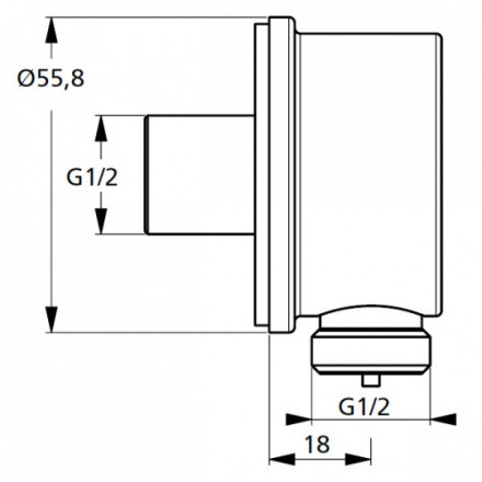 Ideal Standard B0040AA Set Ceraplan 2 комплект гигиенического душа