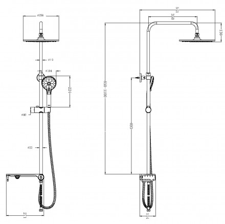 Lemark LM8810C Душевая стойка