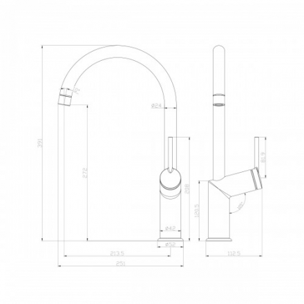 Lemark Minima LM3805C смеситель для кухни