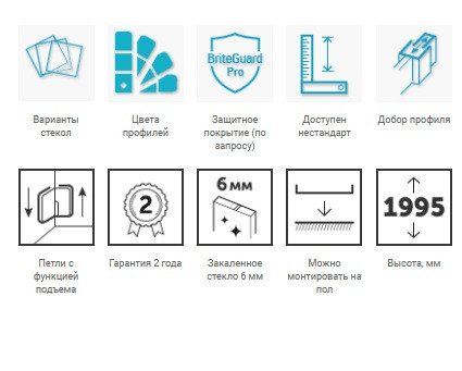 Vegas Glass AFA-F LUX Душевой угол прямоугольный, две двери распашные