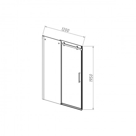 Vincea Como-N VDS-4CN120CLB душевая дверь