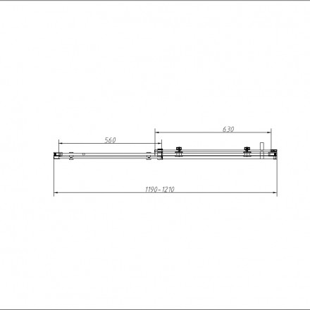 Vincea Como-N VDS-4CN120CLB душевая дверь