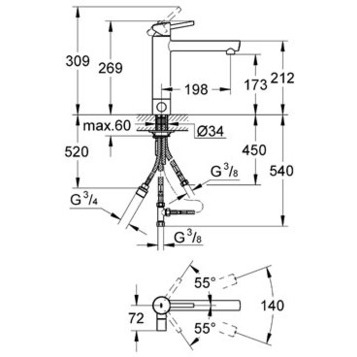 Grohe Concetto 31209001 Смеситель для кухни