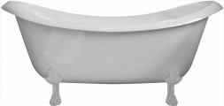 Aquastone Лиона 190 ножки Ванна из искусственного камня (белые)