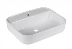 Milleau Miel MU0084B-GW Раковина накладная 50x40x13.5 белый глянец