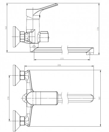 ESKO Eiger EG 30 Смеситель для ванны