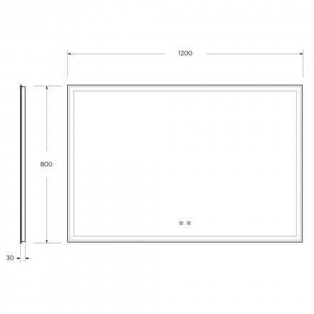 BelBagno SPC-GRT-1200-800-LED-TCH-SNDЗеркало голосовым управлением и подогревом