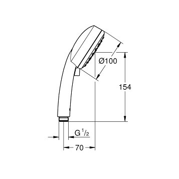 Grohe Tempesta New Cosmopolitan 27571002 Ручной душ