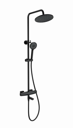 Wonzon &amp; Woghand Neo WW-B3035-A-MB Душевая система с термостатом черный матовый