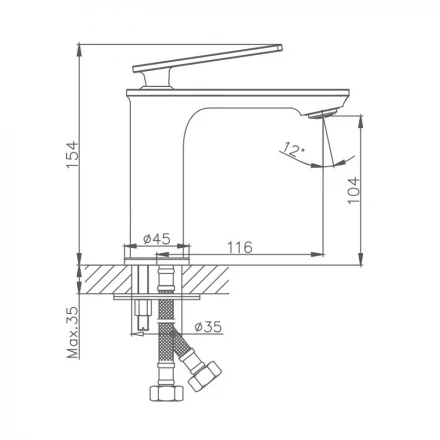 Haiba HB10589 Смеситель для раковины