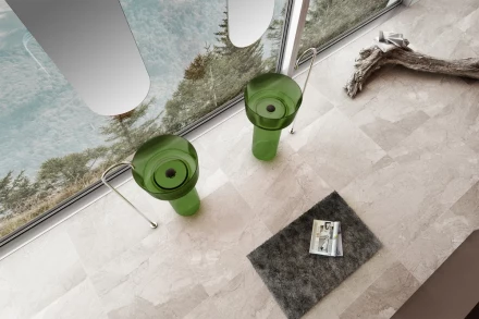 ABBER Kristall AT2702Emerald-H раковина отдельностоящая прозрачная