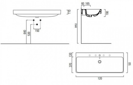 GSI Sand 9024111 раковина 120