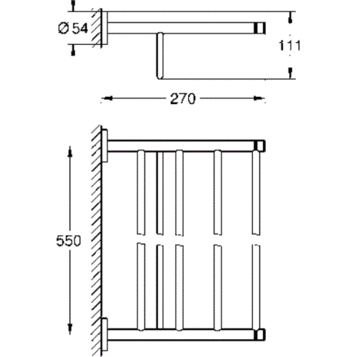 Grohe Essentials 40800001 Полка для полотенец