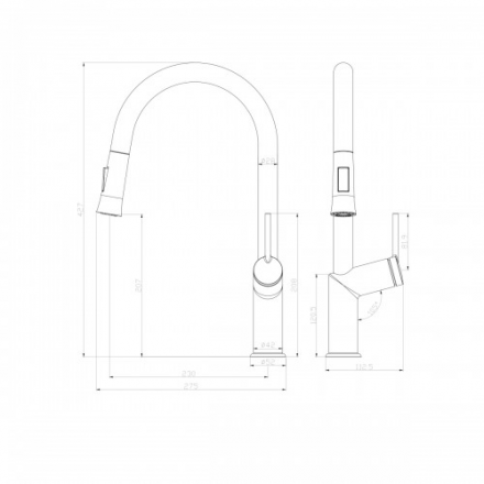 Lemark Minima LM3850C смеситель для кухни