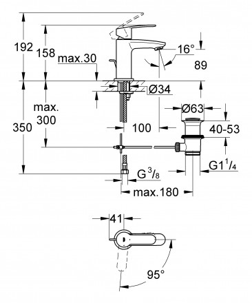 Grohe Grandera 23310000 смеситель для раковины