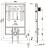 Villeroy Boch ViConnect 92247600 инсталляция с клавишей 92249061