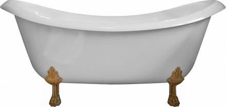 Aquastone Лиона 190 ножки Ванна из искусственного камня (бронза)