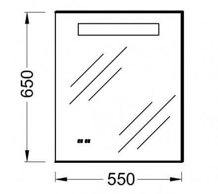 Jacob Delafon EB1158-NF Зеркало 55 см