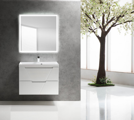 BelBagno SPC-GRT-800-800-LED-BTN Зеркало
