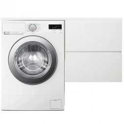 Эстет Dallas Luxe 150 R Тумба с раковиной подвесная 2 ящика белая