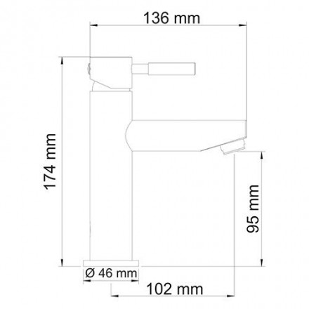 Wasserkraft Main 4104 Смеситель для раковины
