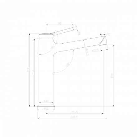Lemark Minima LM3837C смеситель для раковины