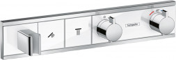 Hansgrohe RainSelect 15355400 смеситель термостат для душа на 2 потребителя (внешняя часть)