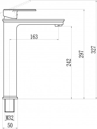 Savol S-600301G смеситель для раковины высокий