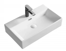 Milleau Miel MU0094A-GW Раковина накладная 605x36x13 белый глянец