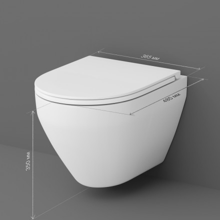 Am.pm Spirit V2.0 C701700SC Унитаз подвесной FlashClean с сиденьем