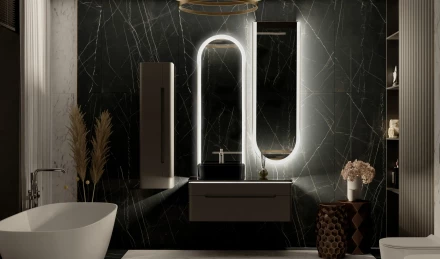 Azario Арракис LED-00002500 Зеркало c подсветкой и диммером бесконтактный сенсор 480х1450